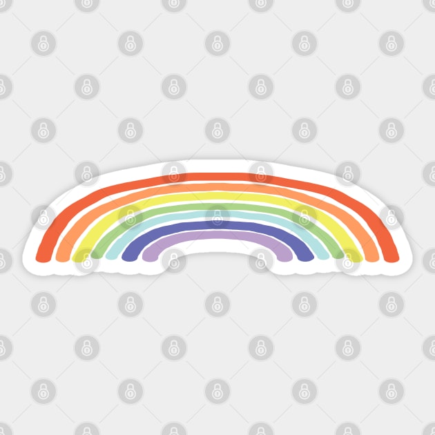 Low Wide Pale Rainbows Sticker by ellenhenryart